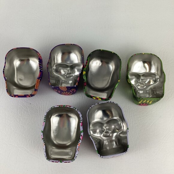 Day Of The Dead Sugar Skull 3D Candy Tin Trinket Box Lot Dia De Los Muertos - Picture 8 of 8